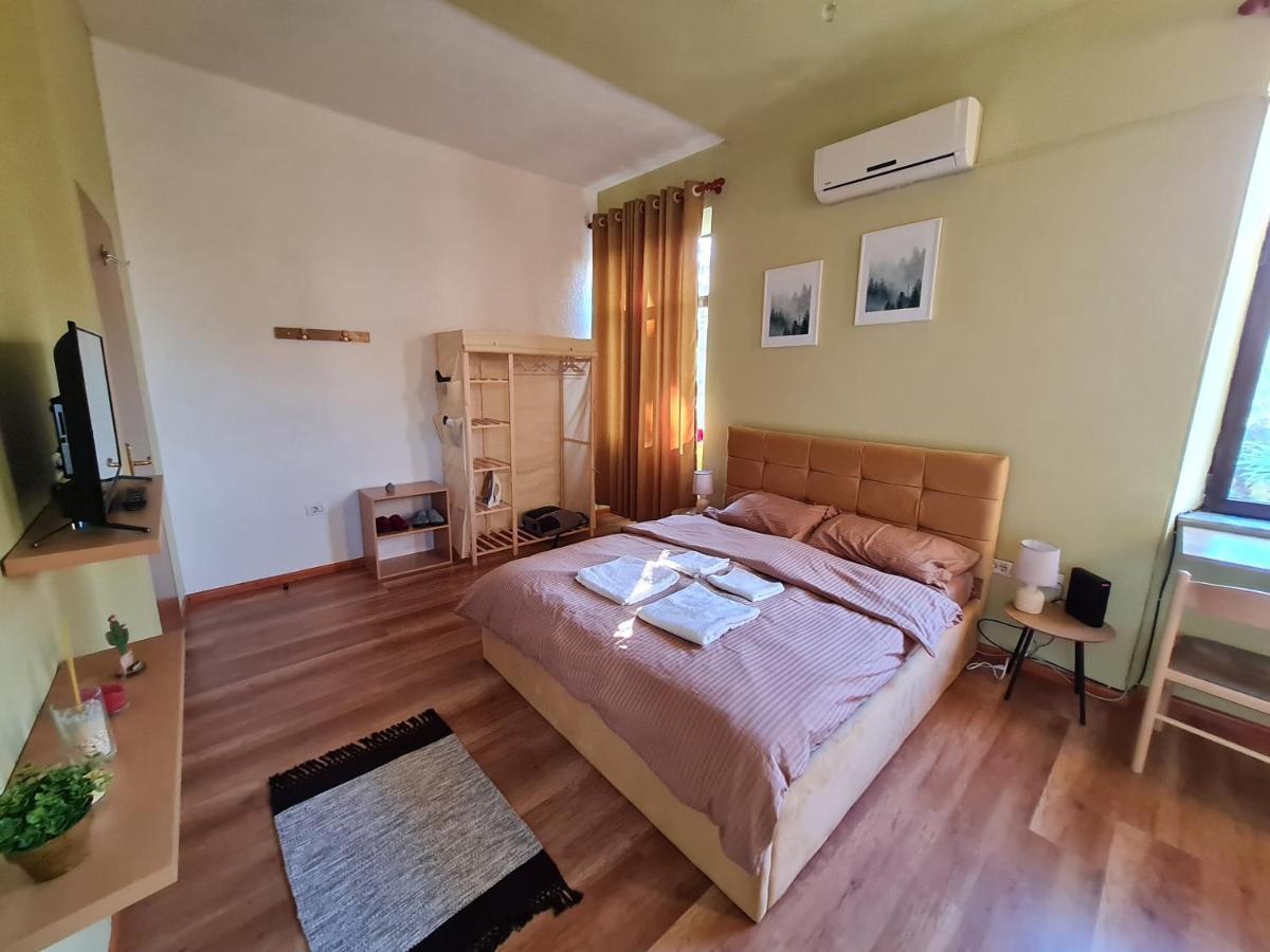Ex-Block District Charming Studio Apartment With Treeish Sorrounding View! 地拉那 外观 照片